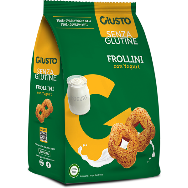 farmafood srl giusto s/g frollini yogurt250g