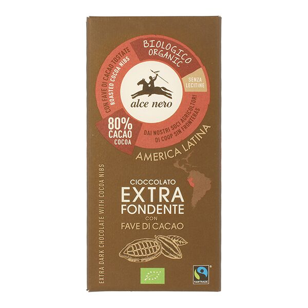 alce nero spa alce tavoletta cioccolato extra - fondente 100 g