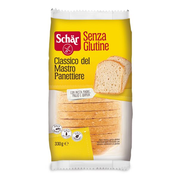 dr.schar spa schar classico del mastro panettiere pane bianco senza lattosio 330 g