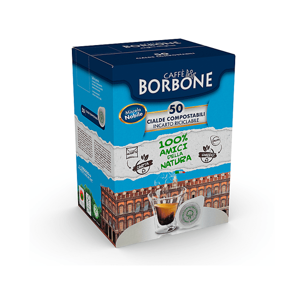 caffe borbone caffè in cialde e.s.e miscela nobile 50pz