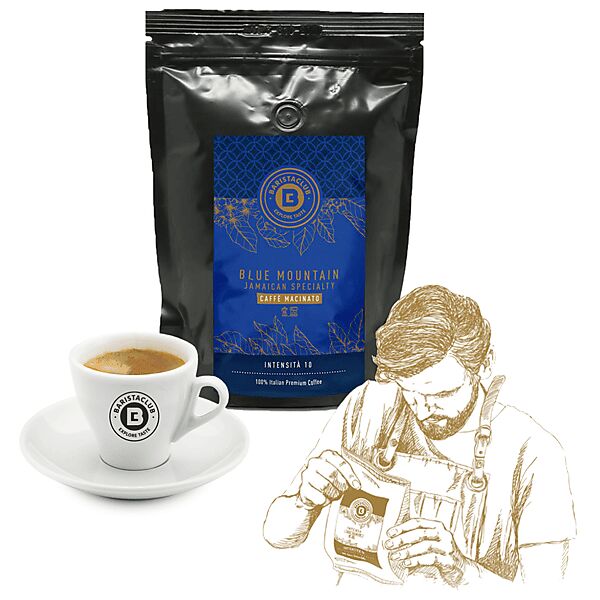 barista club caffè macinato blue mountain blue montain macina 250gr, 0,25 kg