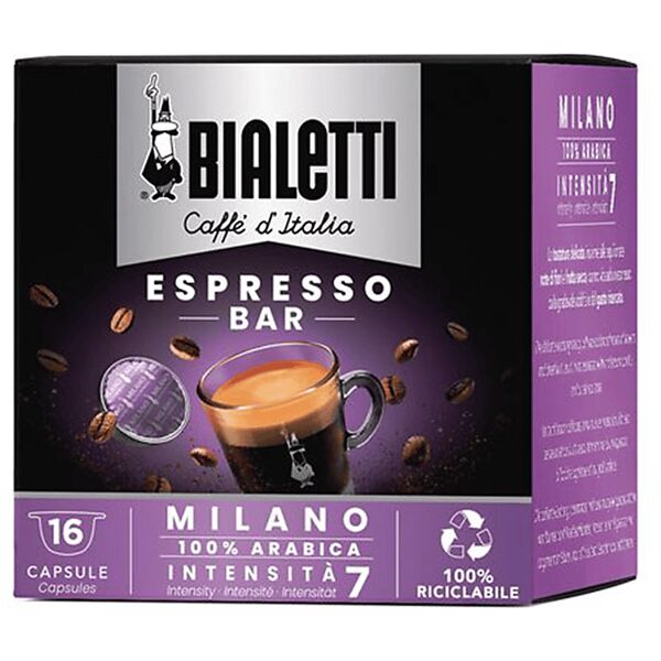 bialetti capsule espresso milano box 16 capsule milano