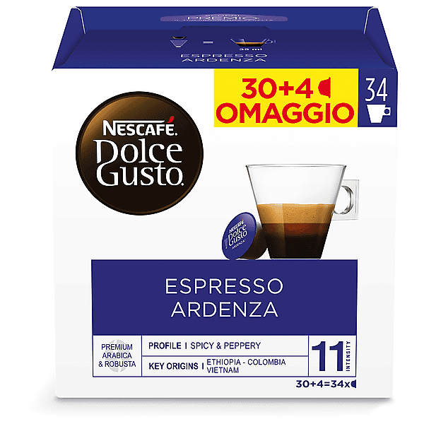 nescafe' dolce gusto capsule dolce gusto ristretto ardenza ndg ardenza 30+4