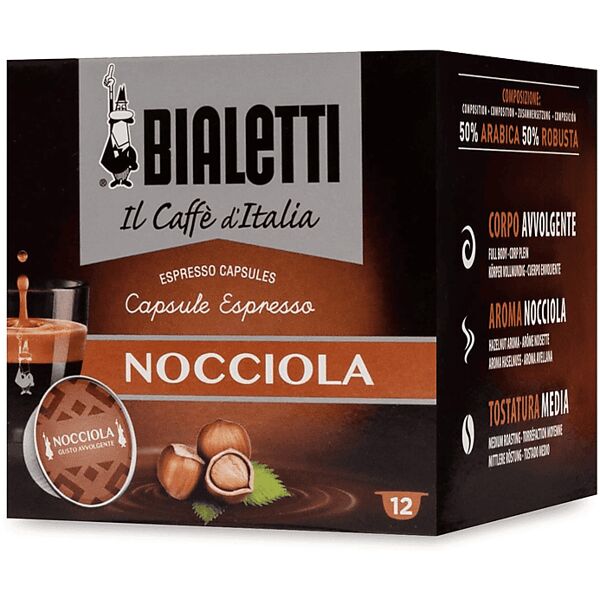 bialetti capsule espresso nocciola box 12 capsule nocciola