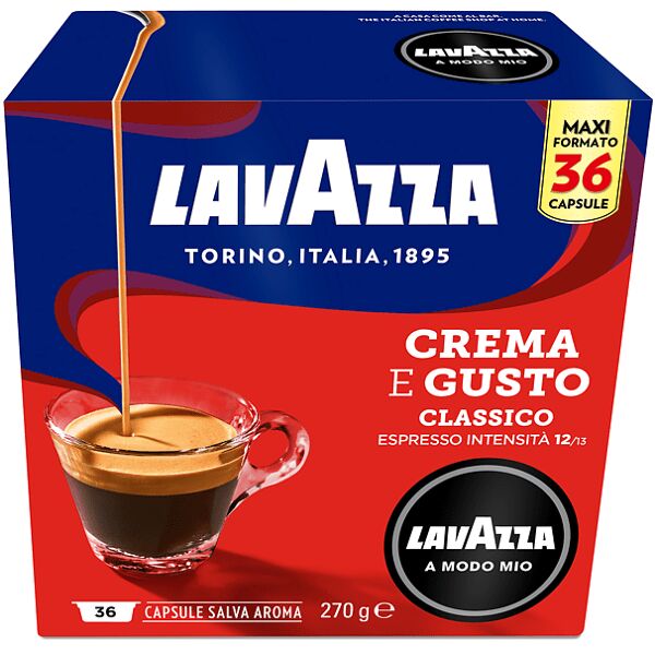 lavazza capsule originali  per macchine espresso a modo mio crema & gusto 36caps, 0,27 kg