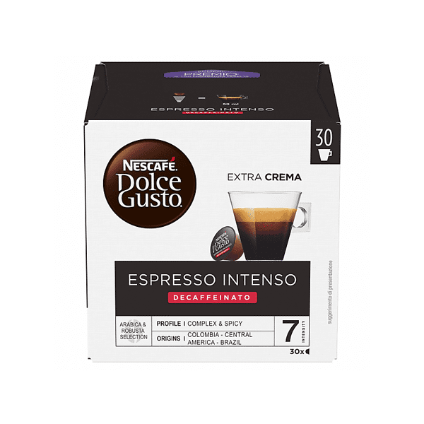 nescafe' dolce gusto capsule dolce gusto espresso intenso decaffeinato ndg intenso dec magnum, 0,112 kg
