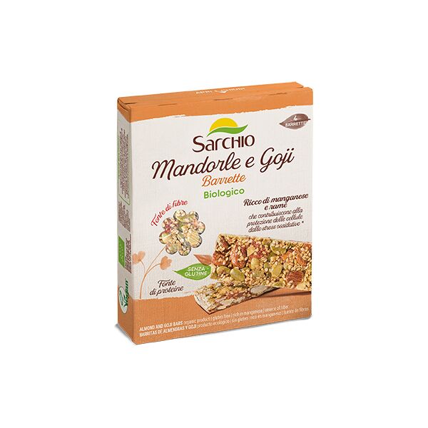 sarchio snack di mandorle e goji senza glutine 80 g