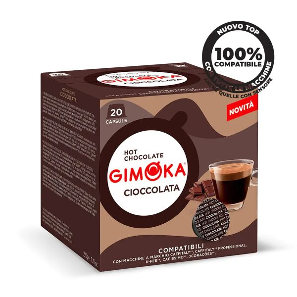 gimoka 20 capsule cioccolata compatibili con sistema caffitaly