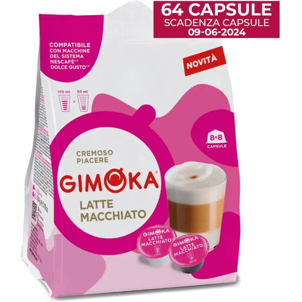 gimoka 64 capsule latte macchiato compatibili con sistema nescafÉ® dolce gusto®