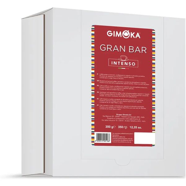 gimoka 100 capsule gran bar compatibili con sistema lavazza espresso point