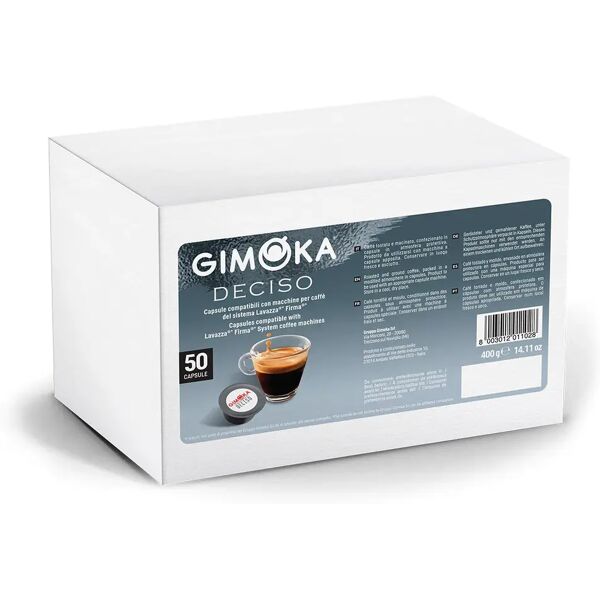 gimoka 50 capsule espresso deciso compatibili con sistema lavazza firma