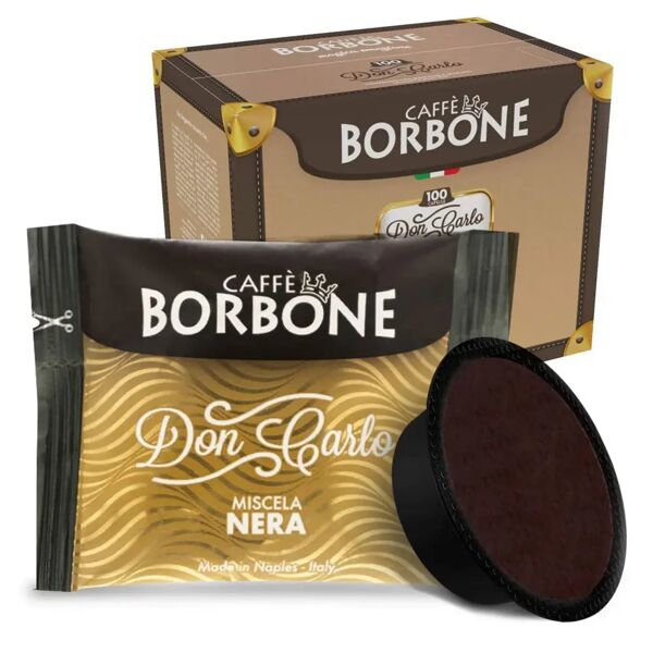 caffè borbone 100 capsule borbone miscela nera compatibili con sistema lavazza a modo mio