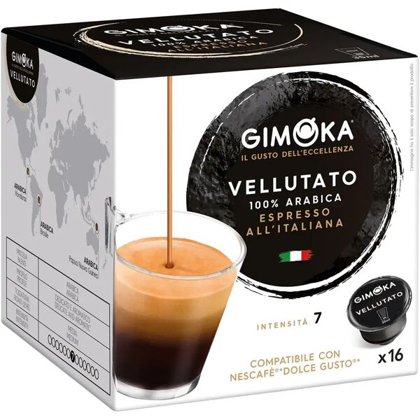 gimoka 96 capsule vellutato compatibili con sistema nescafÉ® dolce gusto®