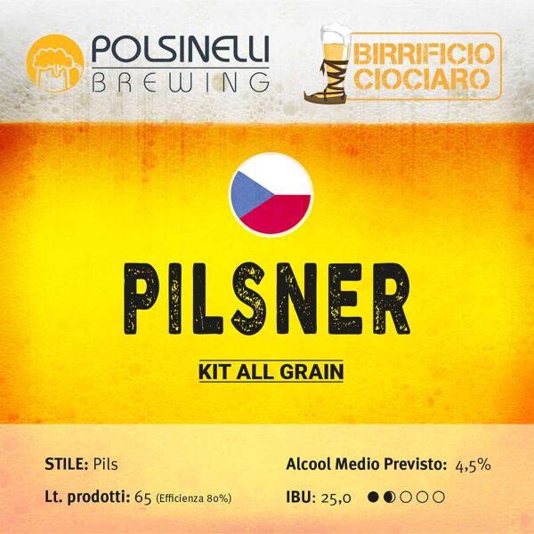 polsinelli kit all grain pilsner per 65 l