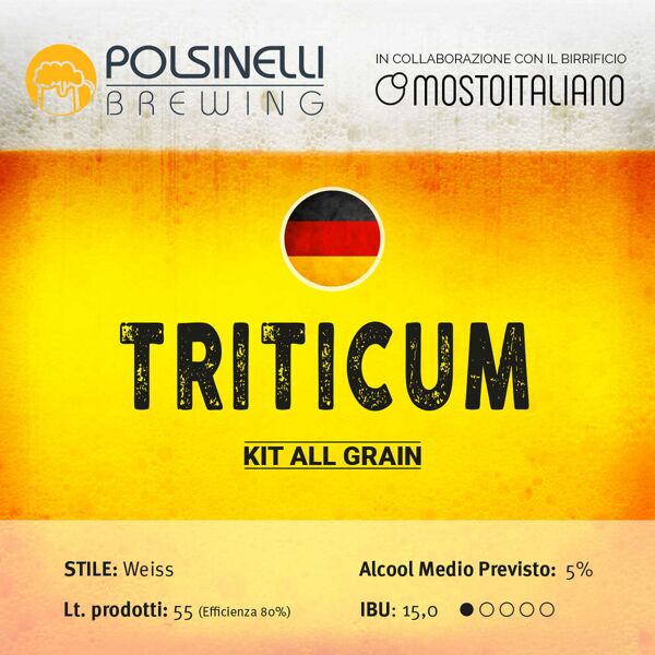 polsinelli kit all grain triticum per 55 l – weiss
