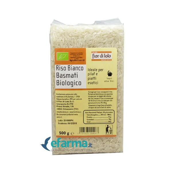 oxxigena fior di loto riso basmati bianco biologico 500 g