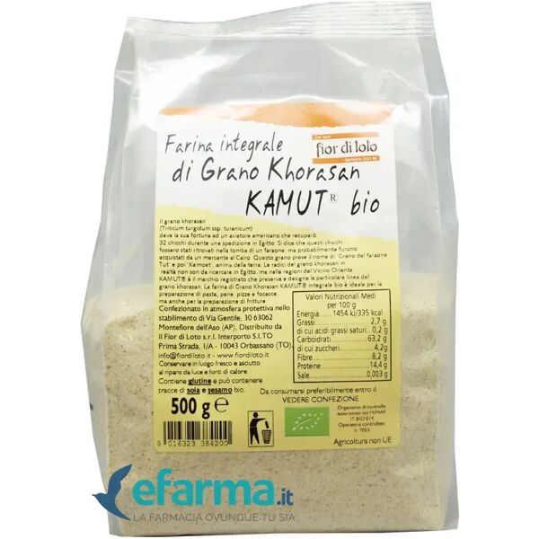 fior di loto farina di grano kamut integrale biologica 500 g