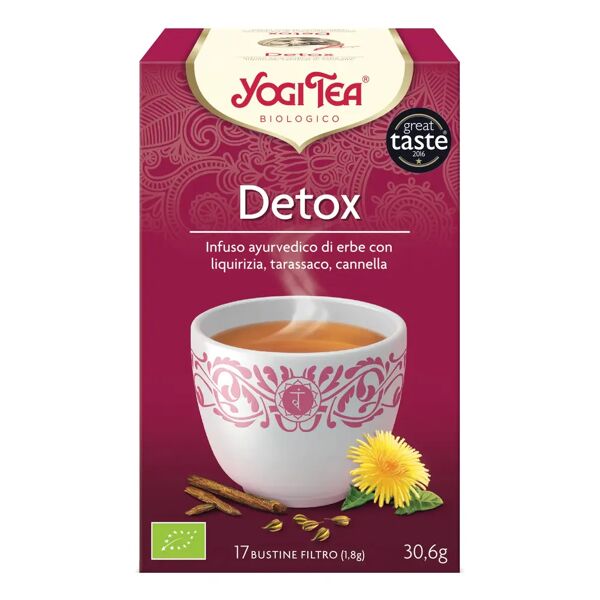 yogi tea detox bio infuso di erbe 17 bustine