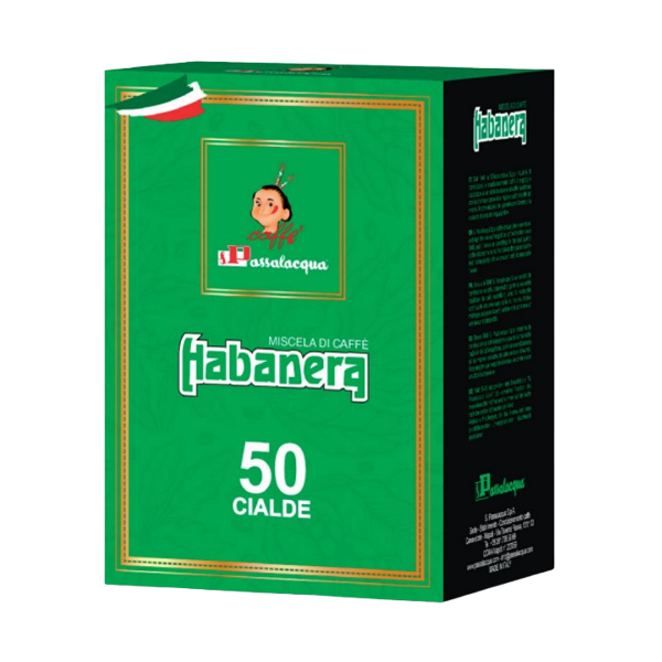 passalacqua caffè  habanera - gusto corposo - box 50 cialde ese44 da 7.3g