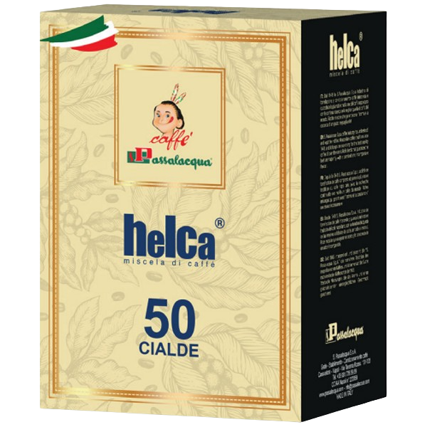 passalacqua caffè  helca - gusto forte - box 50 cialde ese44 da 7.3g