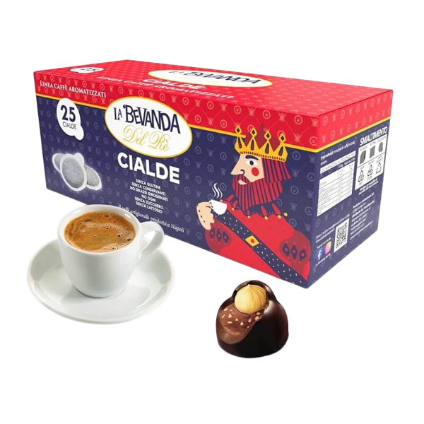 la bevanda del rè caffè bacio  - box 25 cialde ese44 da 7.5g