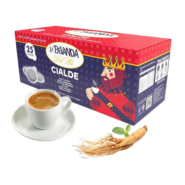 la bevanda del rè caffè ginseng  - box 25 cialde ese44 da 7.5g