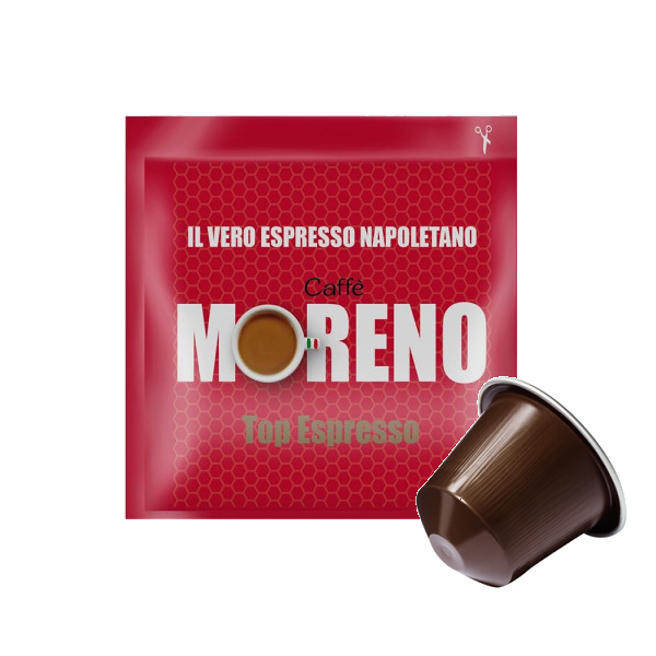 caffè moreno - aroma top - box 100 capsule compatibili nespresso da 5.2g