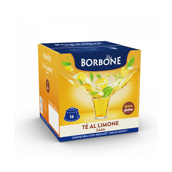 caffè borbone tè al limone  - 16 capsule compatibili dolce gusto da 12g