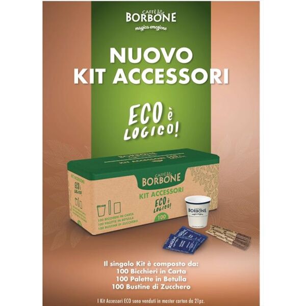 caffe borbone kit accessori ecologico