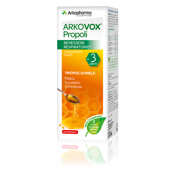 arkofarm arkovox propoli concentrato fluido 140 ml