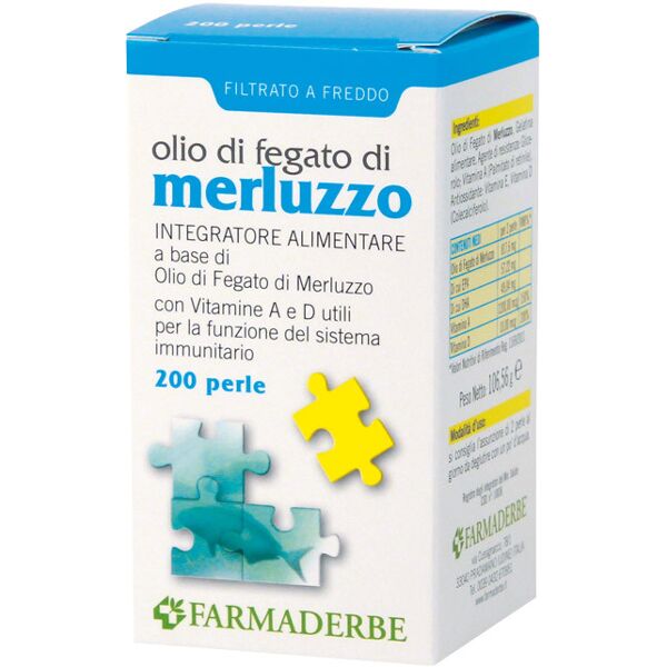 farmaderbe olio fegato di merluzzo 200 perle