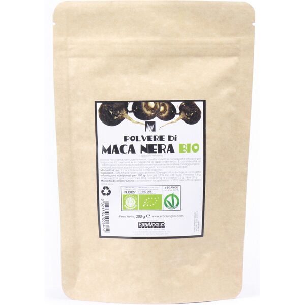 erbavoglio maca nera polvere bio 200 g