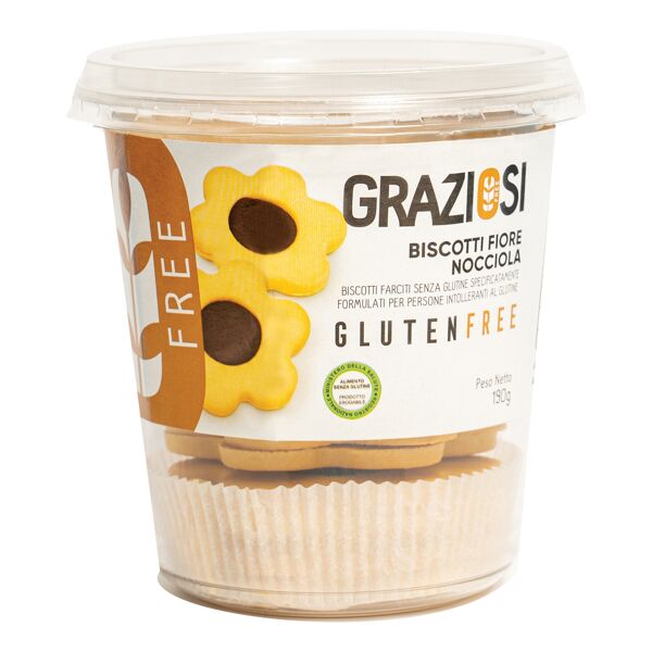 laboratorio graziosi srl fiore con crema di nocciola biscotto 190 g