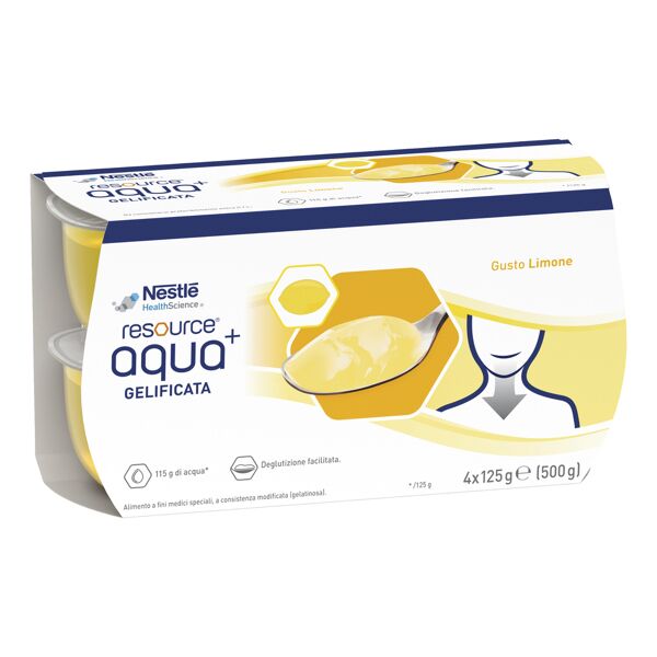 nestle' resource aquagel*limone 4x125g