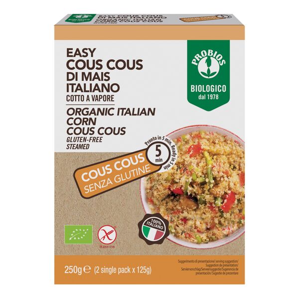 probios easy cous cous di mais 2x125 g