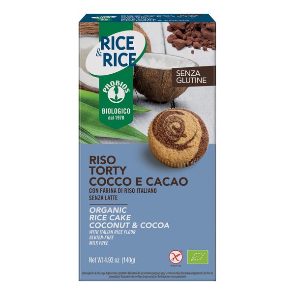 probios riso torty cocco cacao 140 g