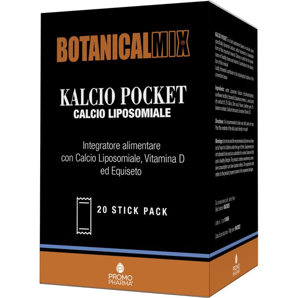 promopharma kalcio pocket botanical mix 20 stick da 10 ml