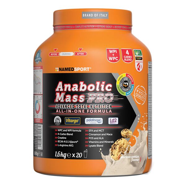 named anabolic mass pro american cookies 1600 g