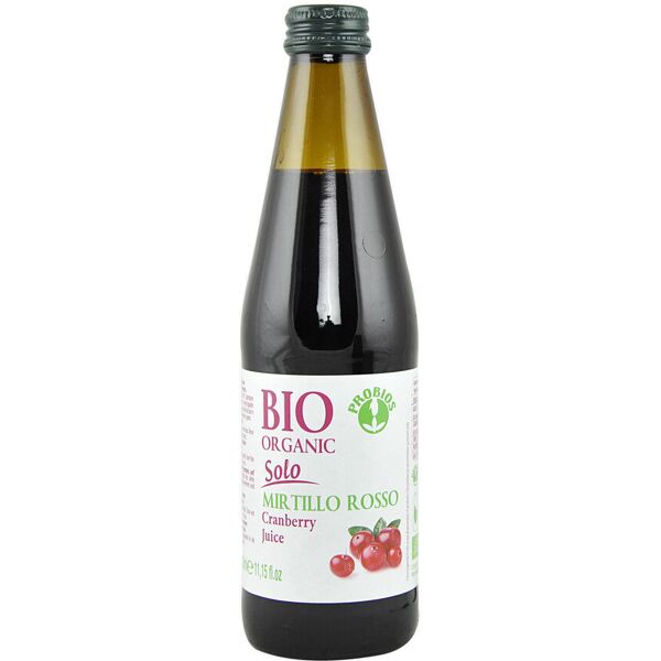 probios bio organic - solo succo di mirtillo rosso 330ml