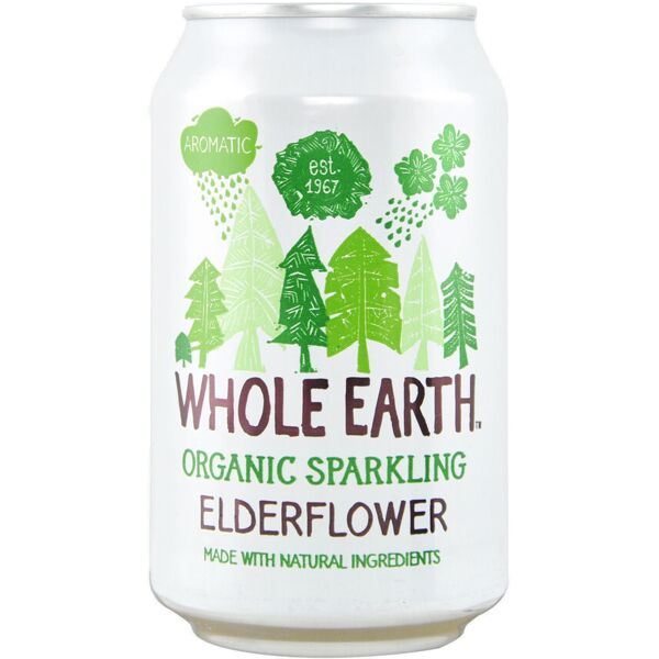 probios whole earth - organic sparkling elderflower (bio sambuco) 330ml