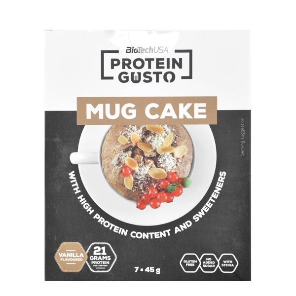 biotech usa protein gusto - mug cake 7 buste da 45 grammi vaniglia