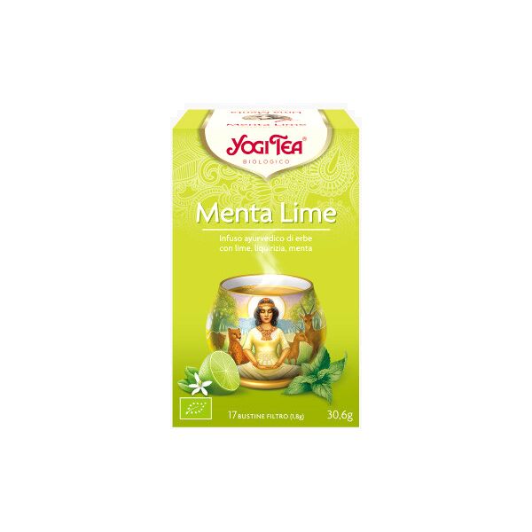 yogi tea - menta lime 17 bustine da 1,8 grammi