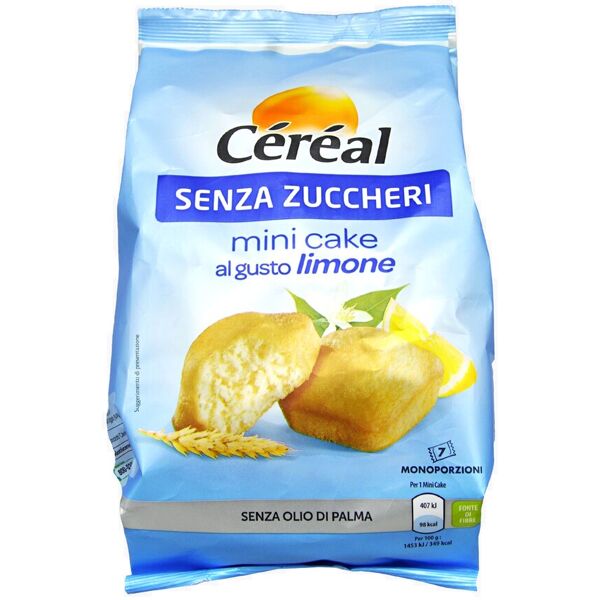 cÉrÉal senza zuccheri - mini plum cake al gusto limone 7 snack da 28 grammi