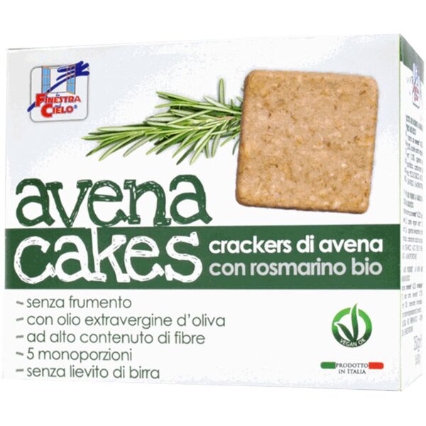 la finestra sul cielo avena cakes con rosmarino bio 250 grammi