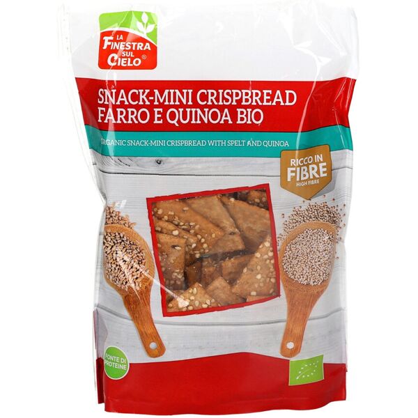 la finestra sul cielo snack-mini crispbread farro e quinoa bio 110 grammi