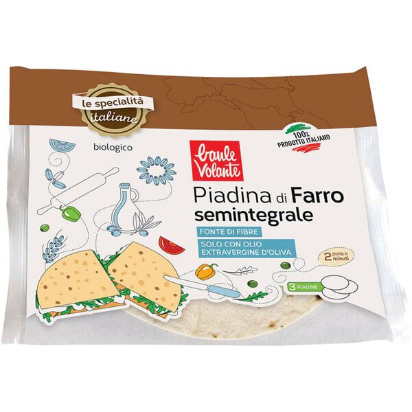 baule volante piadina di farro semintegrale 240 grammi