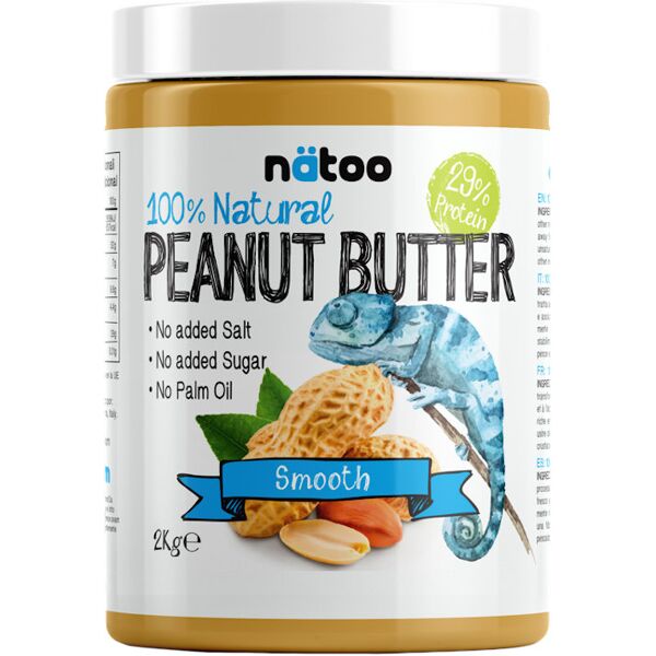 natoo 100% natural peanut butter smooth 2000 grammi