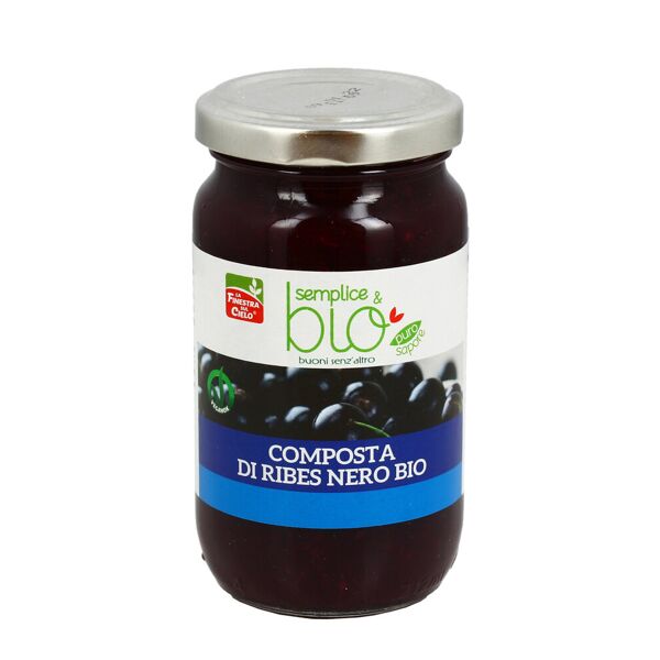 la finestra sul cielo semplice & bio - composta di ribes nero bio 220 grammi