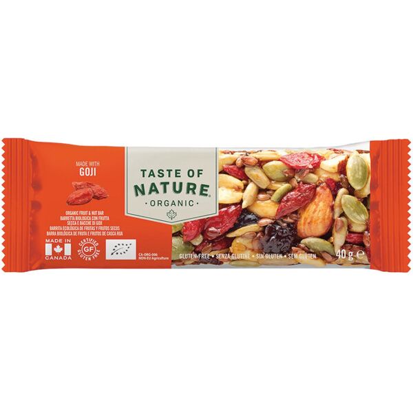 la finestra sul cielo taste of nature - organic fruit & nut bar 40 grammi