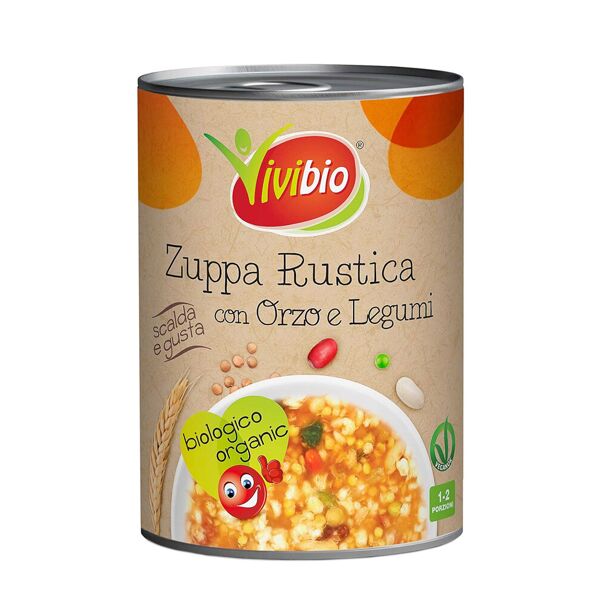 vivibio zuppa rustica con orzo e legumi 400 grammi